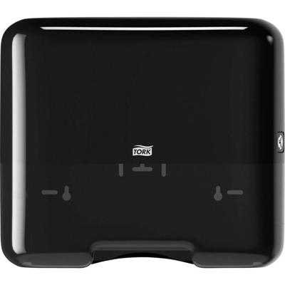 Handdoekdispenser Tork H3 Elevation klein zwart 553108 Handdoekdispenser Tork H3 Elevation klein zwart 553108