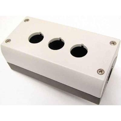 Eaton M22-I3 216538 Surface mounted housing 3 inbouwplaatsen, Voor bodembevestiging (Ø x h) 22 mm x 80 mm Antraciet 1 stuk(s) Piece