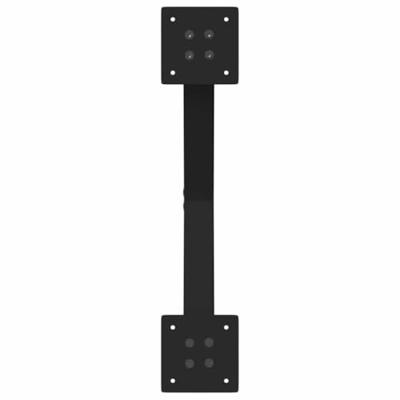 Eettafelpoten 2 st X-vormig 50x(72-73) cm staal zwart