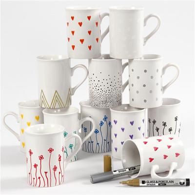 Creativ Company Glas- & porseleinstiften, lijndikte 1-2 mm, semi-dekkend, diverse kleuren, 12 stuk/ 1 doos Creativ Company Glas- & porseleinstiften, lijndikte 1-2 mm, semi-dekkend, diverse kleuren, 12 stuk/ 1 doos