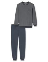 Schiesser Schiesser Heren Pyjama Long darkgrey 181156 56/XXL - thumbnail