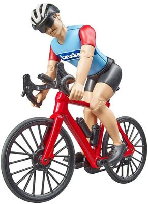 Bruder racefiets met fietser 1:16