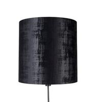 QAZQA Vloerlamp zwart kap zwart 40 cm verstelbaar - Parte - thumbnail