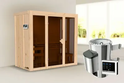 Karibu | Irava 2 Sauna | Kachel 3,6 kW Externe Bediening
