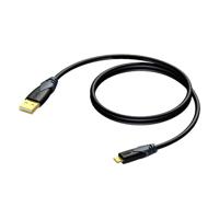 Procab CLD612/1 USB A naar USB micro A kabel 1m - thumbnail