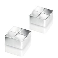 Sigel Neodymium magneet C10 Extra-Strong (b x h x d) 20 x 10 x 20 mm Dobbelsteen Zilver 2 stuk(s) BA704 - thumbnail