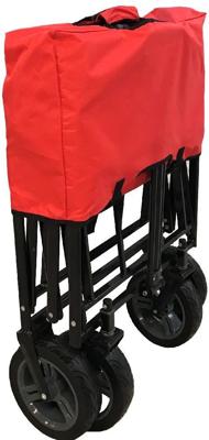 Outdoor Opvouwbare Bolderwagen Rood/Grijs/Zwart