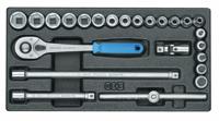 Gedore 1500 ES-30 6626070 Dopsleutelset 3/8 (10 mm) 24-delig - thumbnail