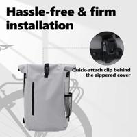 VidaXL Fietstas grijs 31 x 13 x 58 cm polyester - thumbnail