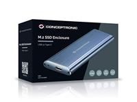 Conceptronic HDE01G behuizing voor opslagstations M.2 SSD enclosure Grijs - thumbnail