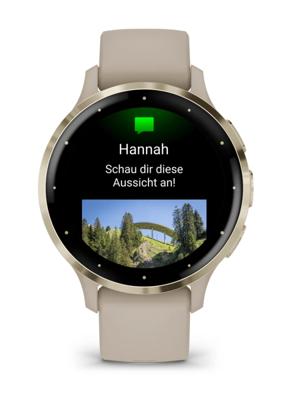Garmin Venu 3S 3,05 cm (1.2") AMOLED 41 mm Digitaal 390 x 390 Pixels Touchscreen Goud, Grijs Wifi GPS