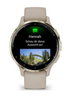 Garmin Venu 3S 3,05 cm (1.2") AMOLED 41 mm Digitaal 390 x 390 Pixels Touchscreen Goud, Grijs Wifi GPS - thumbnail