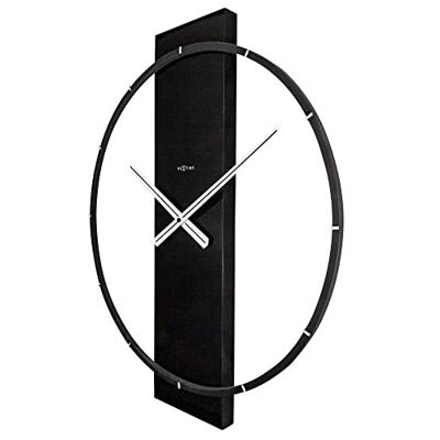 NeXtime NE-3195ZW Wandklok 50.8x58.2x4.3, Hout/Steel, Zwart NeXtime NE-3195ZW Wandklok 50.8x58.2x4.3, Hout/Steel, Zwart