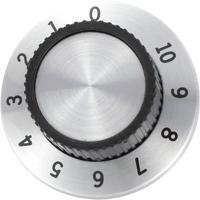 TRU COMPONENTS RN-114A Draaiknop Met schaalverdeling Aluminium (Ø x h) 36.8 mm x 14.8 mm 1 stuk(s) - thumbnail