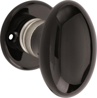 Knopg. porselein Evelyne MGN/zwart Knopg. porselein Evelyne MGN/zwart