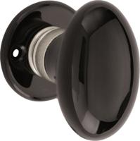 Knopg. porselein Evelyne MGN/zwart - thumbnail