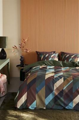 Beddinghouse Beddinghouse Roan dekbedovertrek Olive Green 200x200/220