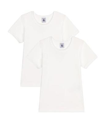 Set van 2 T-shirts met korte mouwen PETIT BATEAU wit