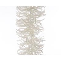 Lametta golfguirlande glans winterwit - thumbnail