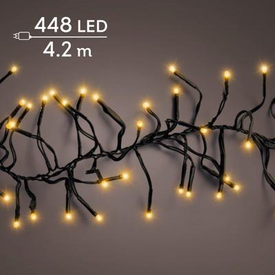 Lumineo clusterverlichting 4.2m 448led klassiek warm
