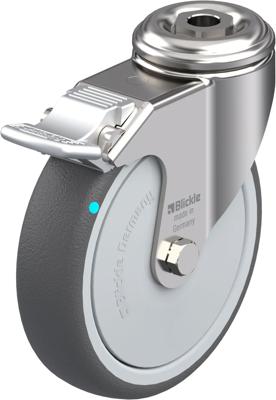 Blickle LKRXA-PATH 101KFD-FI Zwenkwiel met rem Wieldiameter: 100 mm Draagvermogen (max.): 120 kg 1 stuk(s)