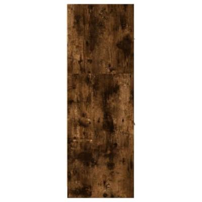 Apothekerskast 40x41x118 cm bewerkt hout gerookt eikenkleurig - thumbnail