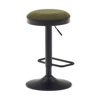 Kave Home Barkruk 'Zaib' Chenille, kleur Groen