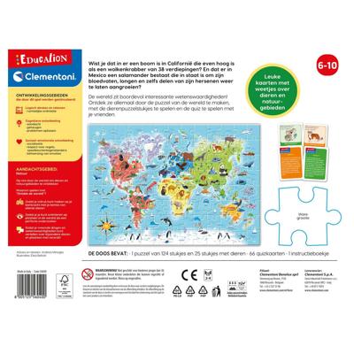 Clementoni Spel Puzzel Ontdek De Wereld