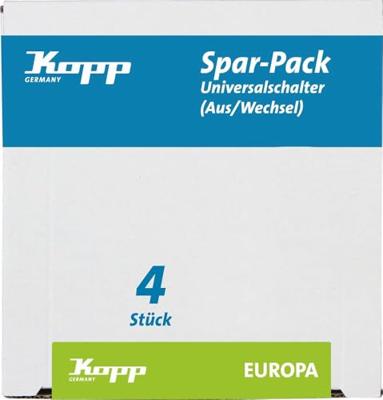 Kopp 617613086 Wisselschakelaar Inzetstuk Europa Arctisch-wit, Mat 1 stuk(s)