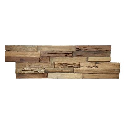 3D Houtstrips Teakhout Bali 50x18 cm - Duurzaam & Stijlvol Wandpaneel