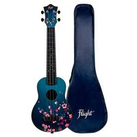 Flight Travel Series TUSL32 Sakura sopraan ukelele met concert scale hals inclusief gigbag - thumbnail