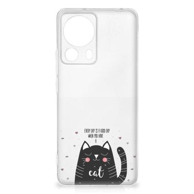 Xiaomi 13 Lite Telefoonhoesje met Naam Cat Good Day Xiaomi 13 Lite Telefoonhoesje met Naam Cat Good Day