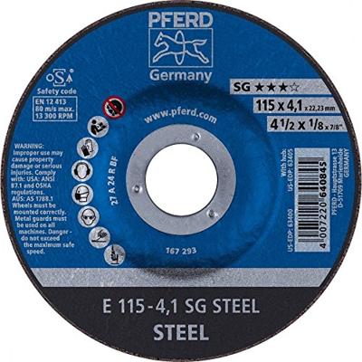 PFERD TOOLS 62211436 E 115-4,1 SG STEEL Afbraamschijf gebogen Diameter 115 mm Boordiameter 22.23 mm Staal 10 stuk(s)