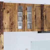 Keukenkast met plank Oudhout 60 x 31 x 80 cm Bewerkt hout - thumbnail