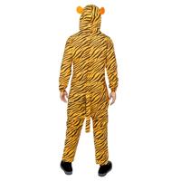 Tijger Onesie Met Capuchon Volwassenen - thumbnail