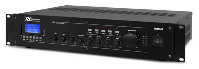 Power Dynamics PRM240 100V zoneversterker, mixer & mediaspeler 240W Power Dynamics PRM240 100V zoneversterker, mixer & mediaspeler 240W