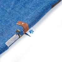 Kindershirt 140 gemleerd donkerblauw - thumbnail