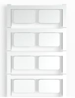 Weidmüller 1713740000 SM 27/18 NEUTRAL SI Apparaatmarkering Montagemethode: Plakken Markeringsvlak: 18 x 27 mm Zilver Aantal markeringen: 80 80 stuk(s) - thumbnail