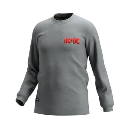 Safety Jogger ACDC Crewneck Sweater | Lichtgrijs/Rood | Maat XXL - WI0816XXL