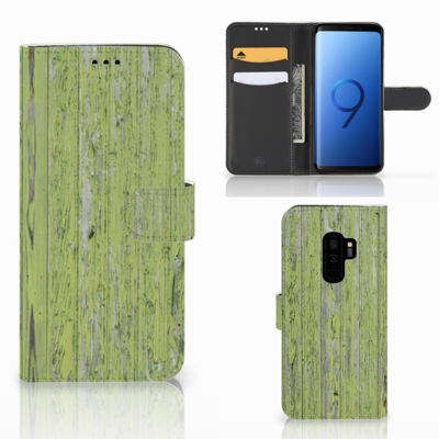 Samsung Galaxy S9 Plus Book Style Case Green Wood Samsung Galaxy S9 Plus Book Style Case Green Wood