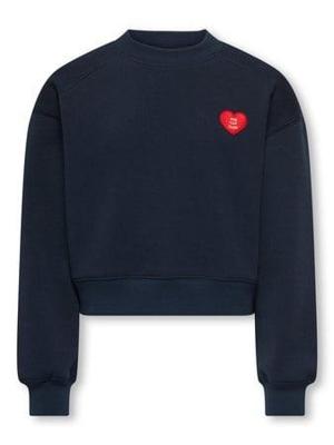 Kids ONLY winter sweater meisjes - blauw - KogEvelisa - cropped fit