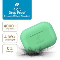 Catalyst Slim Case voor AirPods Pro Skin voor Apple AirPods Pro Charging Case, verwisselbare kleuren, beschermhoes Soft Skin, compatibel draadloos opladen - Muntgroen - thumbnail