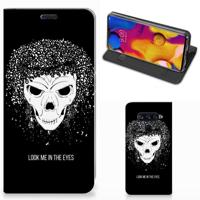 Mobiel BookCase LG V40 Thinq Skull Hair - thumbnail