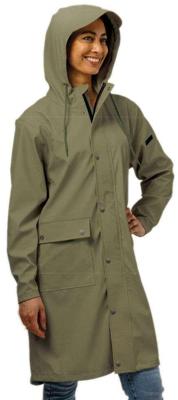 Mirage Regenjas rainfall trenchcoat - maat m - gemaakt van polyester soft touch - olive green Mirage Regenjas rainfall trenchcoat - maat m - gemaakt van polyester soft touch - olive green