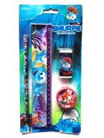 Van Der Doelen Lannoo schrijfwaren set klein smurfen - thumbnail