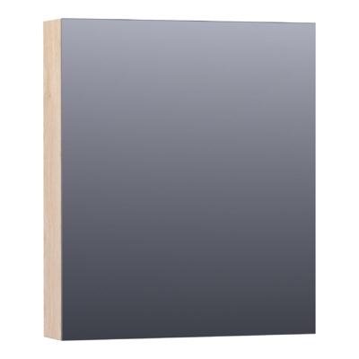 Brauer Impress Spiegelkast 60 cm - zonder Verlichting - Met 1 Rechtsdraaiende Dubbelzijdige Spiegeldeur - Sunlit