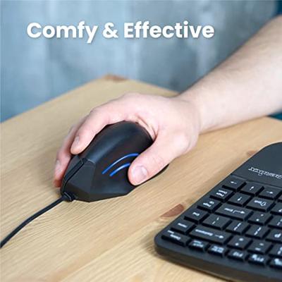 Perixx PERIMICE-508 Ergonomische muis USB Optisch Zwart 6 Toetsen 1000 dpi Ergonomisch