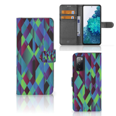 Samsung Galaxy S20 FE | Book Case | Abstract Green Blue
