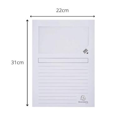 Subfolder Exacompta Forever Wit A4 100 Onderdelen (4 Stuks)