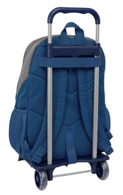 Schoolrugzak met Wielen Munich Street Blauw Grijs 32 x 44 x 16 cm